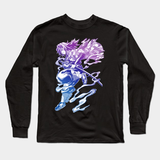 Tomioka Giyuu - Demon slayer Long Sleeve T-Shirt by q10mark